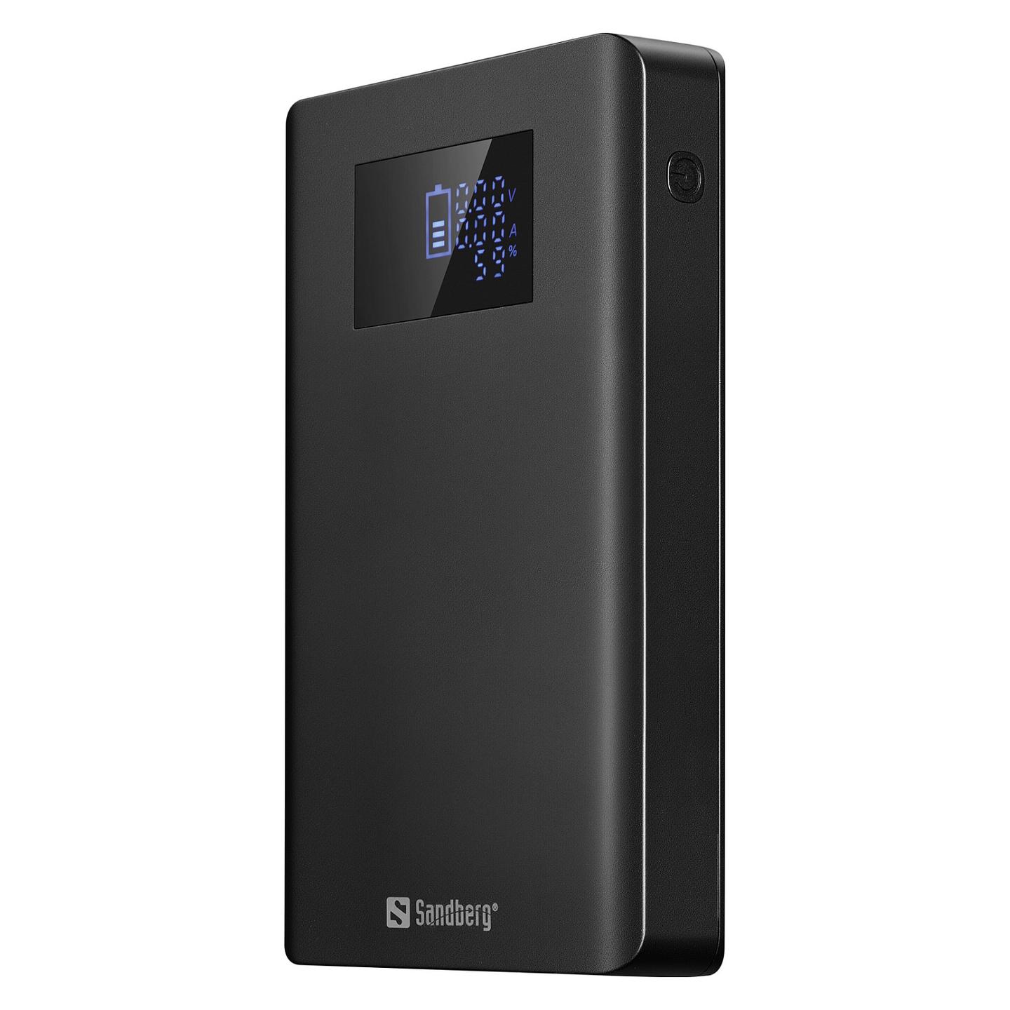 Powerbank Sandberg Laptop / 20000mAh / USB-C PD 100W / DC 96W / USB-A 18W / UPS 12V - Zezë - 2