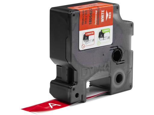 Shirit për Printer 3D Dymo Colour Ribbon Rhino Industrial Vinyl / 1805422 - Bardhë - Kuqe - 2