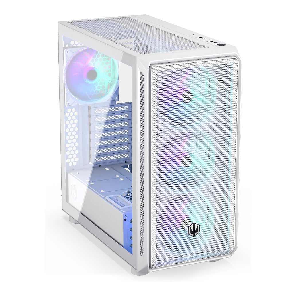 Kasë PC ENDORFY Arx 700 White ARGB / Mid Tower / ATX / 3x 140mm Front + 1x 140mm Rear Fan / ARGB / Mesh - Bardhë - 7