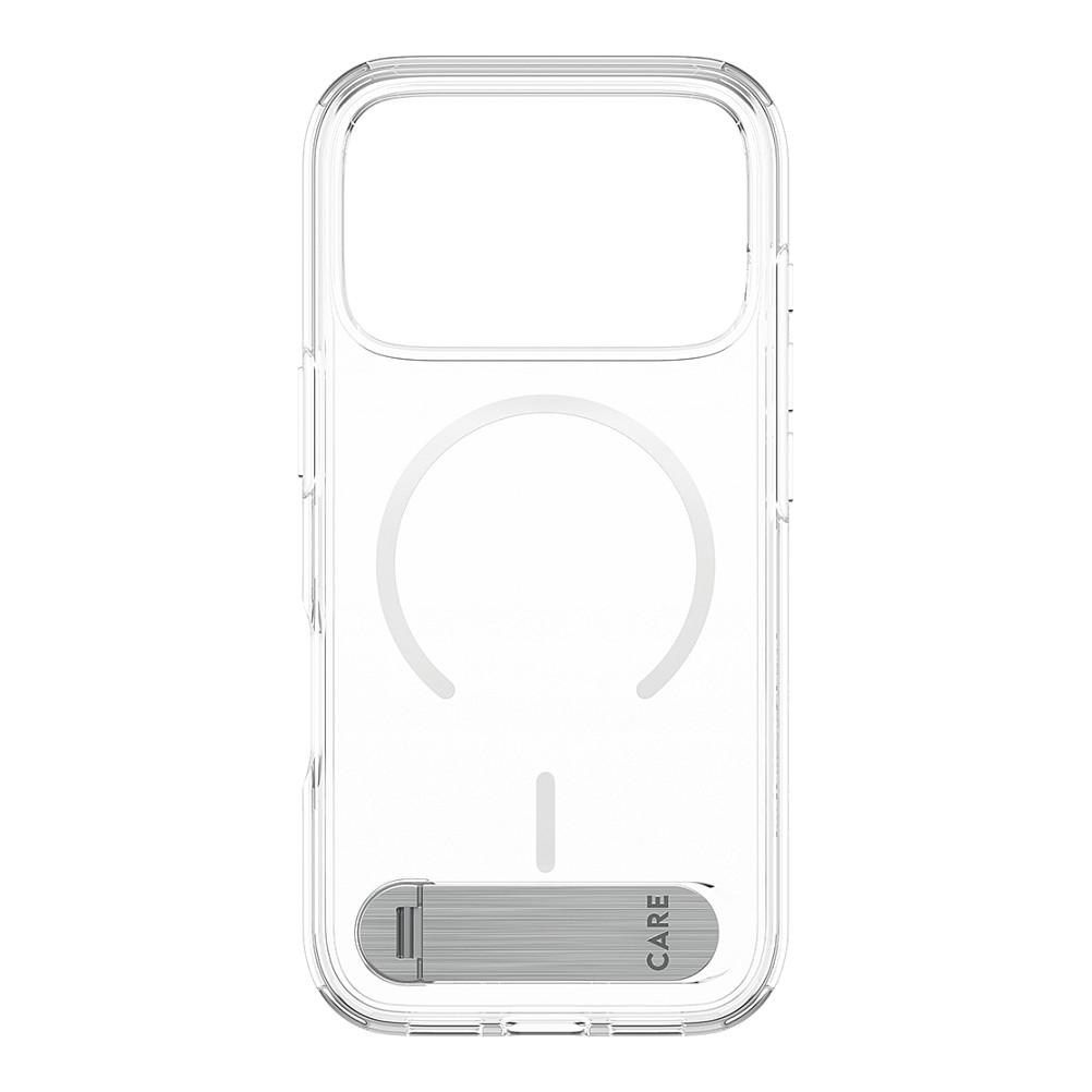 Aksesorë për telefon PanzerGlass CARE Kickstand / iPhone 17 Pro / iPhone 18 Pro / MagSafe / Mbajtëse / Mbrojtje 4.8m - Transparente/Bardhë - 4