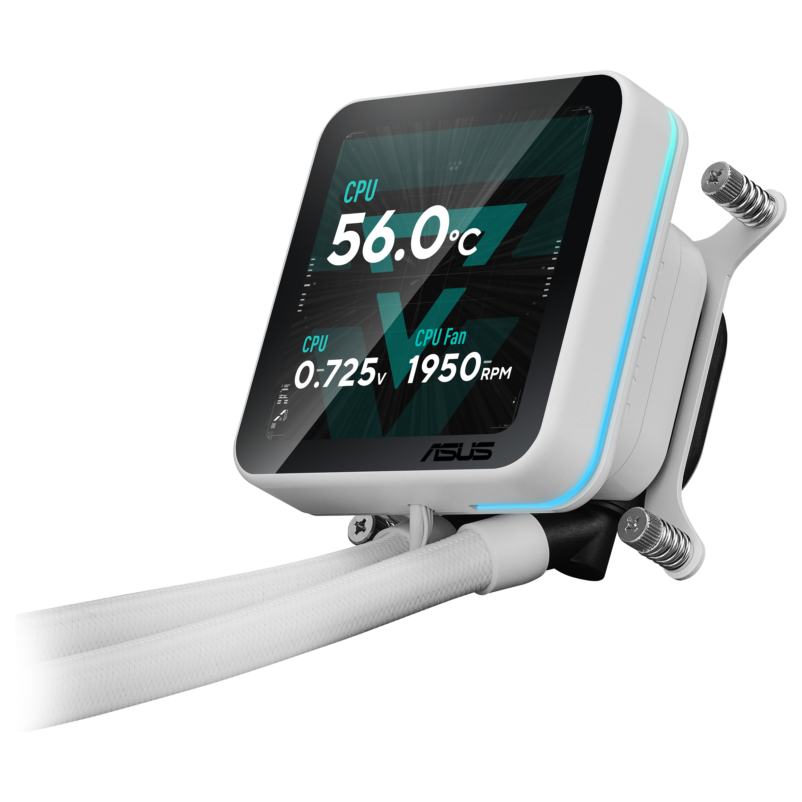 Ftohës për Procesor ASUS Prime LC II 360 ARGB LCD / AIO / 360mm / 3×120mm PWM Fan / ARGB / 3.95" IPS LCD / AM4/AM5 / LGA1700/1851 – Bardhë - 7