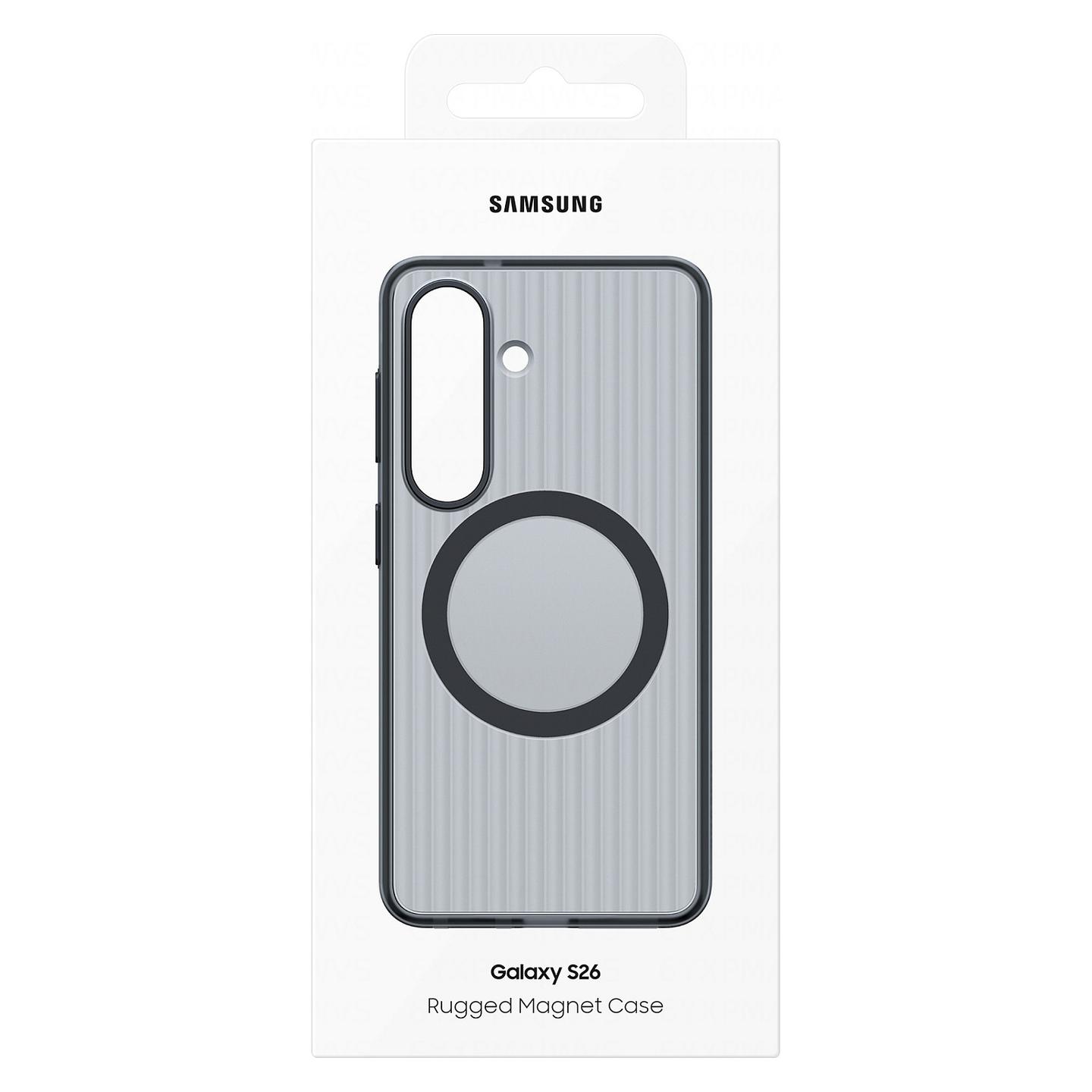 Aksesorë për telefon Samsung Rugged Magnet Case / Galaxy S26 / Magnet i Integruar - Zezë - 5