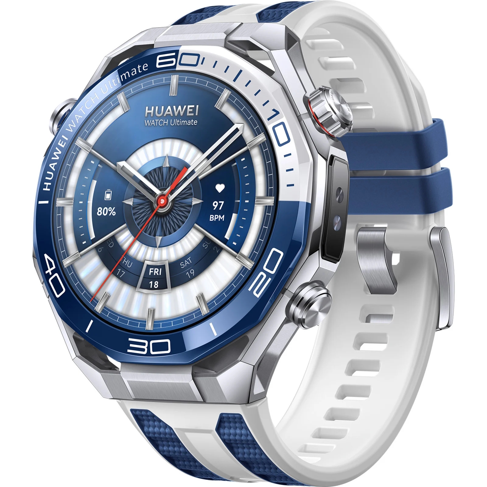 Orë e Mençur Huawei Watch Ultimate 2 / 48.5 mm / AMOLED 1.5" / GPS / Monitorim i Rrahjeve të Zemrës - Blu - 2