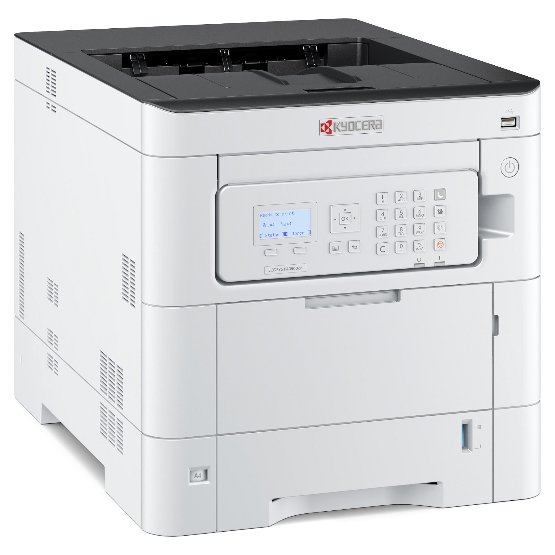 Printer Laser KYOCERA ECOSYS PA3500cx / Laser me Ngjyra / A4 / 1200 × 1200 DPI / Duplex - Zezë/Bardhë - 4