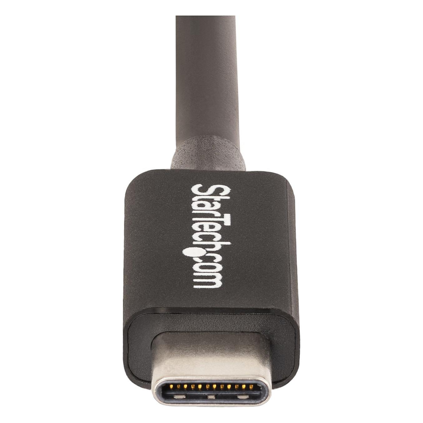 Kabllo USB StarTech.com TBLT4MM1M / USB-C në USB-C / Thunderbolt 4 / 40Gbps / 100W / 1m - Zezë - 4