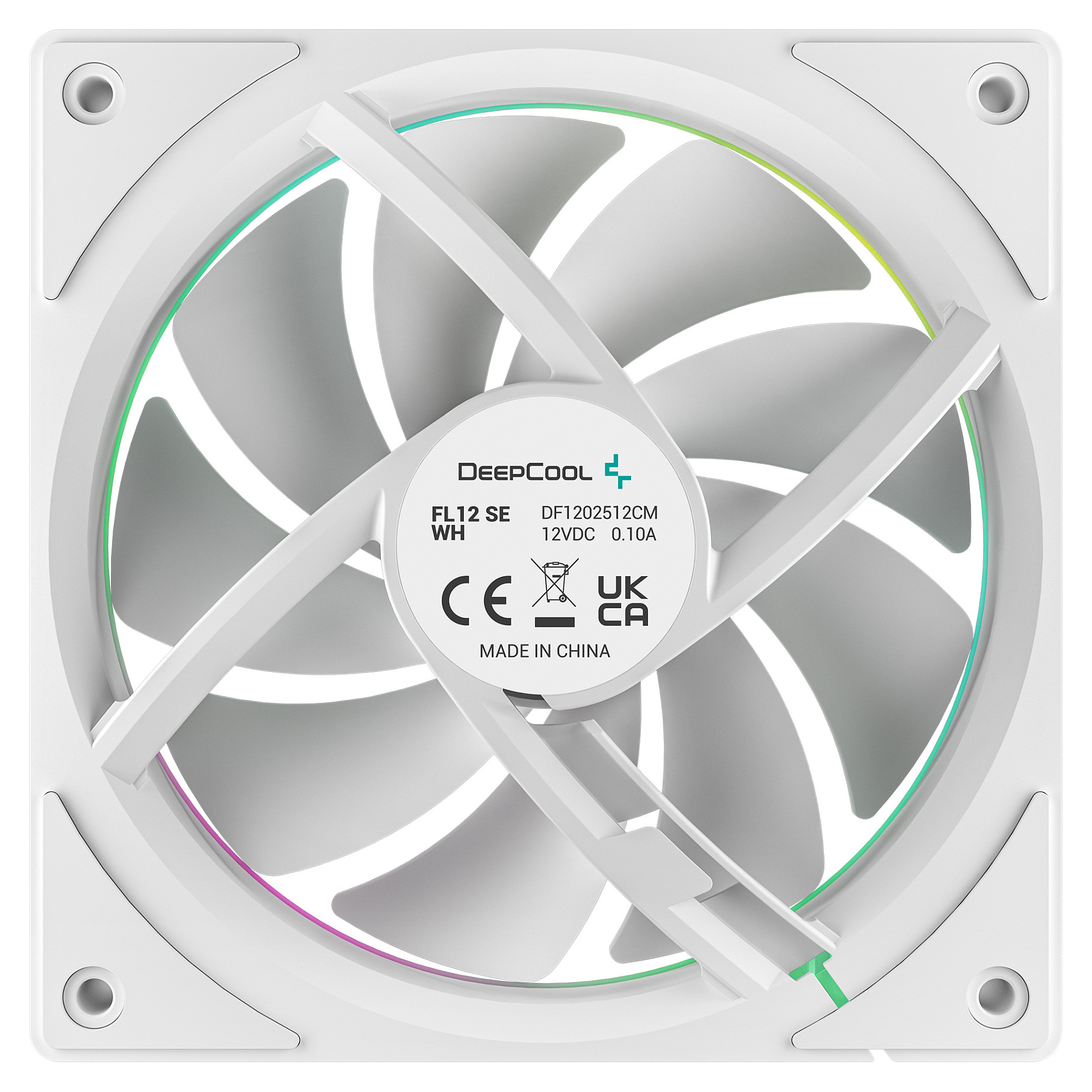 Ftohës për Kasë DeepCool FL12 SE / 120mm / 1900 RPM / PWM / ARGB / 3-Pack – Bardhë - 4