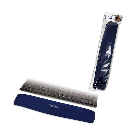 Mbështetëse për Kyçe për Tastierë LogiLink ID0045, Gel, 40 × 6.5 cm - Blu - 2