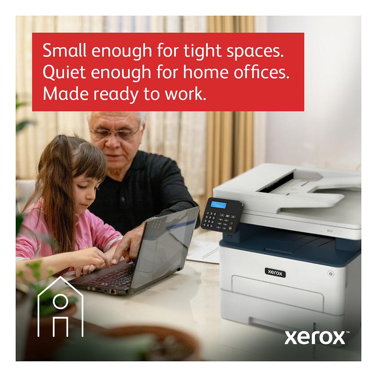 Printer Multifunksional Xerox B225, Laser Monokrom, A4, 34 ppm, 3 në 1, ADF 50-fletësh, Duplex, Wi-Fi, Ethernet, USB 2.0 - Bardhë - 9