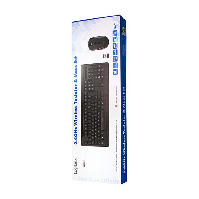 Combo (Tastierë & Maus) LogiLink ID0194 / RF Wireless - Zezë - 8