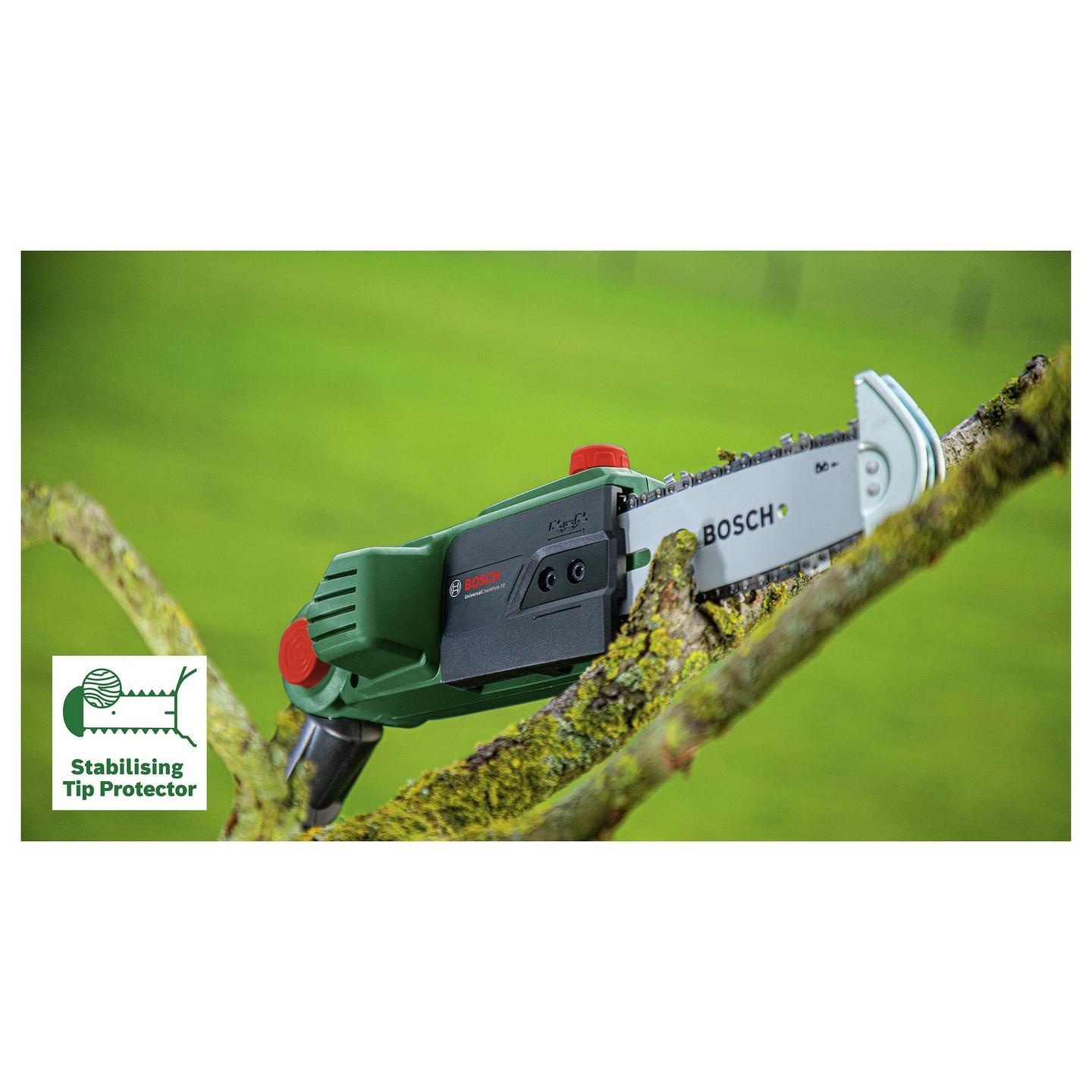 Sharrë për Degë me Shtyllë Bosch UniversalChainPole 18, 18V, 20cm, 4m/s - Gjelbër/Zezë - 10
