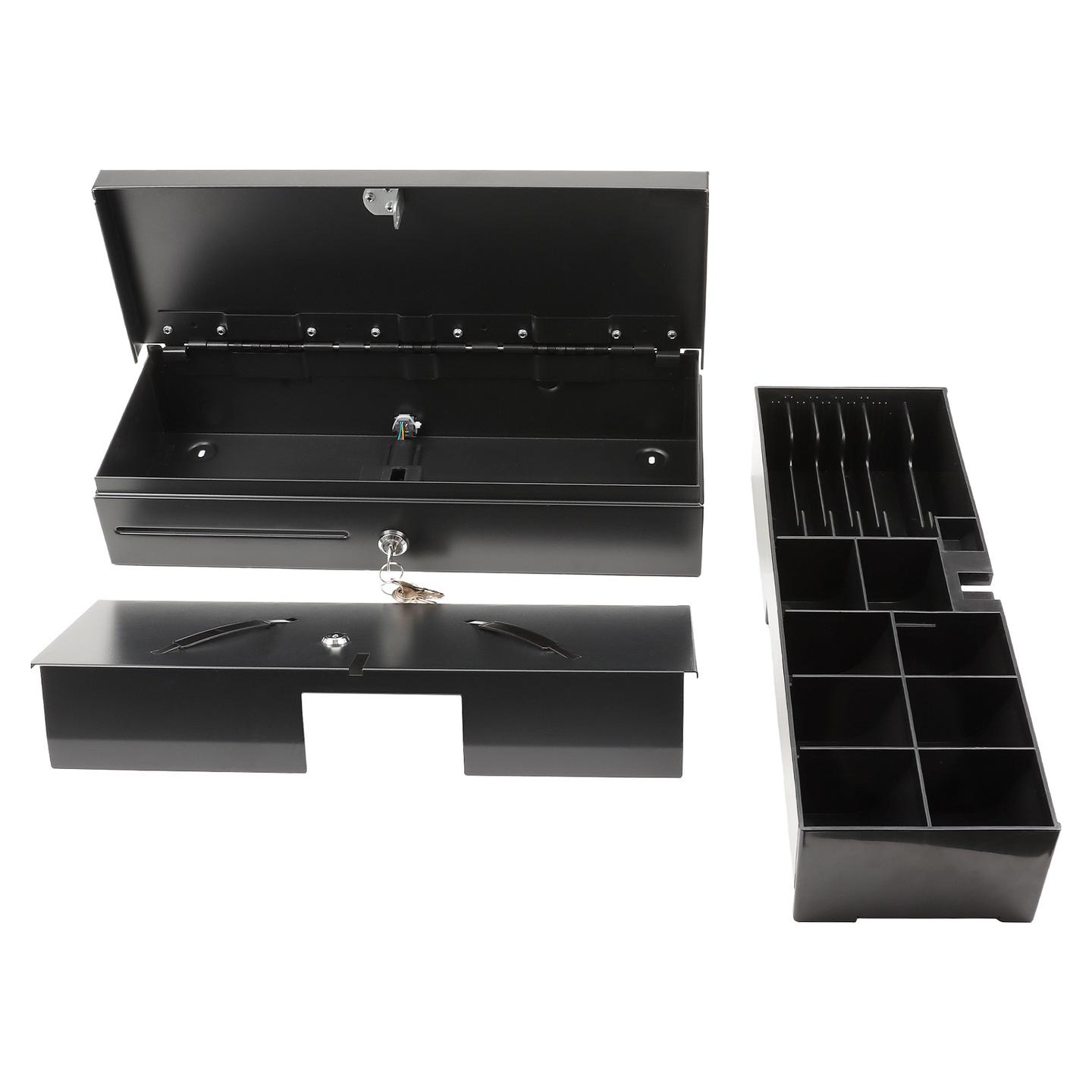 AIO (POS) System Olympia HS-170, 8 ndarje për monedha, 6 ndarje për kartëmonedha, RJ12, 12–24V + Mikroswitch + Bravë - Zezë - 5