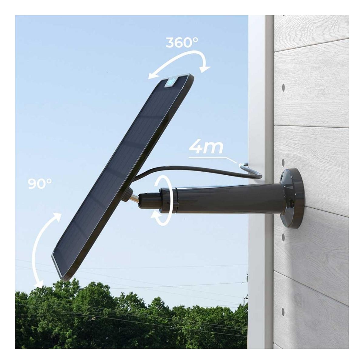 Panel Diellor për Kamera Sigurie Reolink Solar Panel 2, 5.8W, USB Type-C, Kabllo 4m, IP65 - Zezë - 7