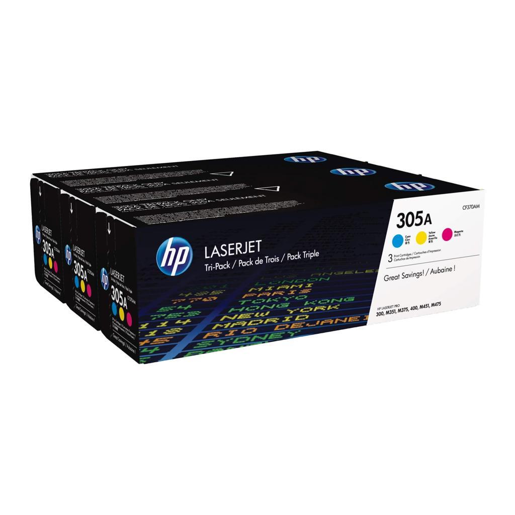Toner HP 305A / CF370AM / Multipack / 7.800 faqe – Shumëngjyrësh - 2