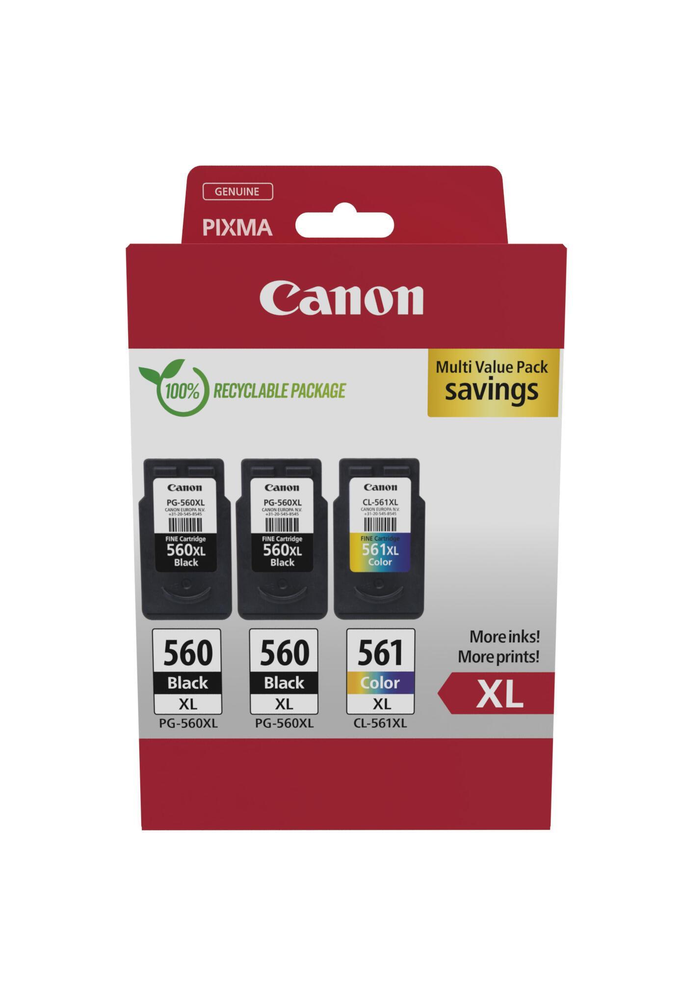 INK Canon PG-560XL/CL-561XL / 3712C009 / XL / 1.100 faqe – Shumëngjyrëshe