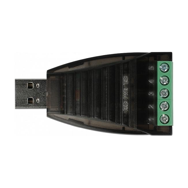 Konvertues USB në Serial DeLOCK 87738, RS-422/485, 921.6 Kbps – Zezë - 2