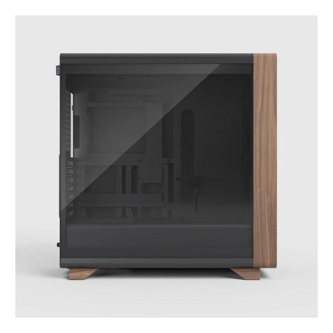 Kasë Fractal Design Summit, Mid-Tower, ATX, Xham i Temperuar, 3x Momentum 14, USB Type-C 20Gbps - Zezë/Kafe - 8