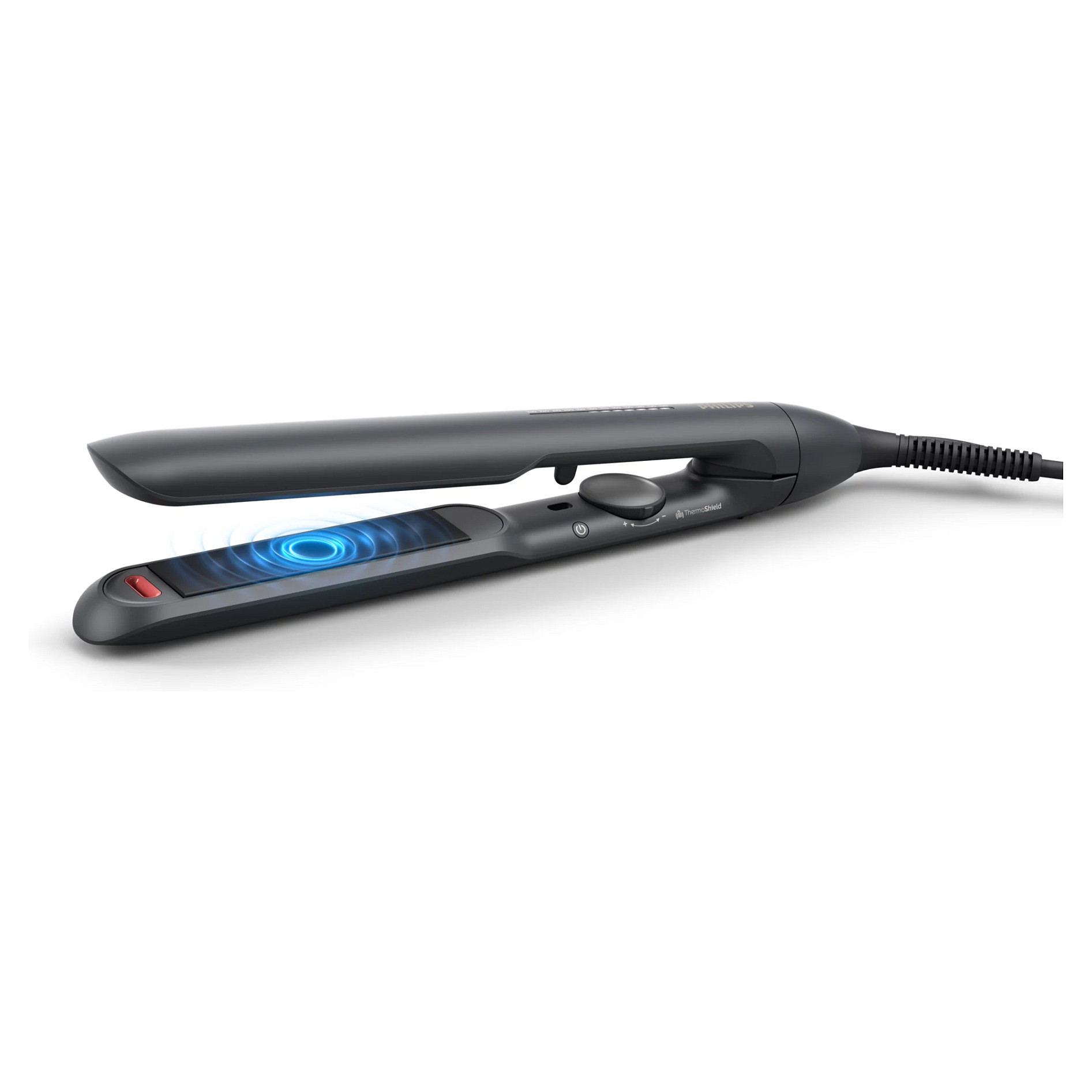 Drejtuese për flokë Philips 5000 Series BHS510/00 / ThermoShield / Ionic Care / Ceramic Argan Oil / 12 Temperatura / 120–230°C – Zezë