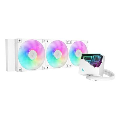 Ftohës për Procesor DeepCool LT360 WH / AIO / 360mm / 3x120mm / 600-2400RPM / 72.04CFM / ARGB - Bardhë