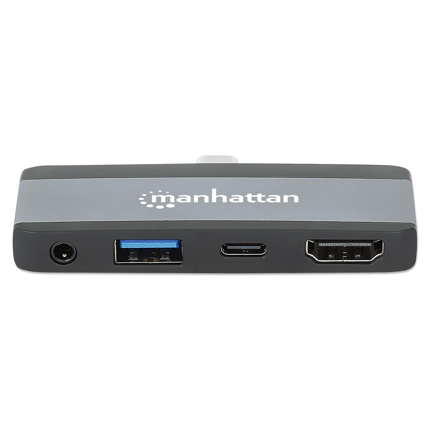 Docking Station Manhattan 190404 / 1x USB-A / 1x USB-C / HDMI / 3.5mm Audio / 100W PD – Hiri - 3