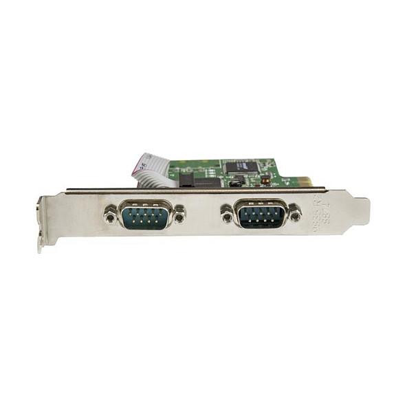 Kartë Zgjerimi StarTech.com PEX2S1050, PCI Express x1, 2x Serial RS-232 DB9, deri në 460.8Kbps, 16C1050 UART, Low Profile + Full Height - 4