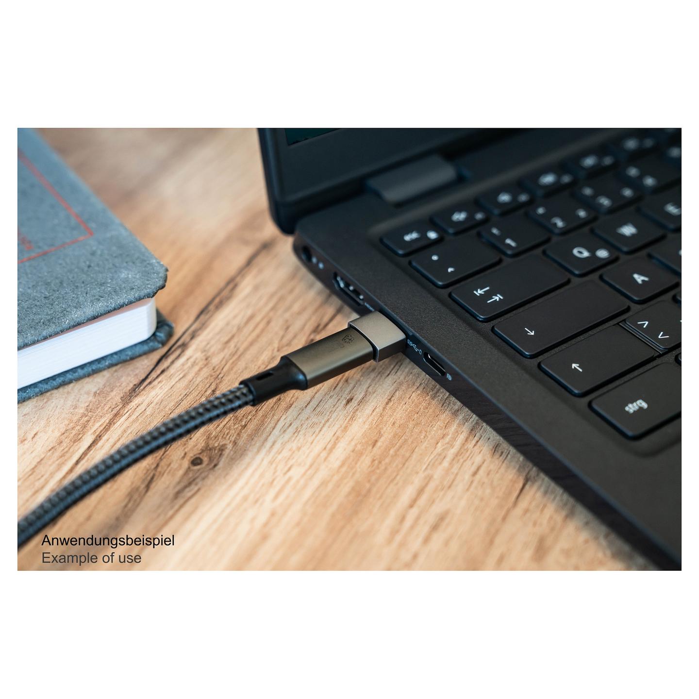 Adapter Good Connections USB-AD203-5, USB-A në USB-C, USB 2.0, 480Mbps, 60W, 5 copë - Hiri - 4