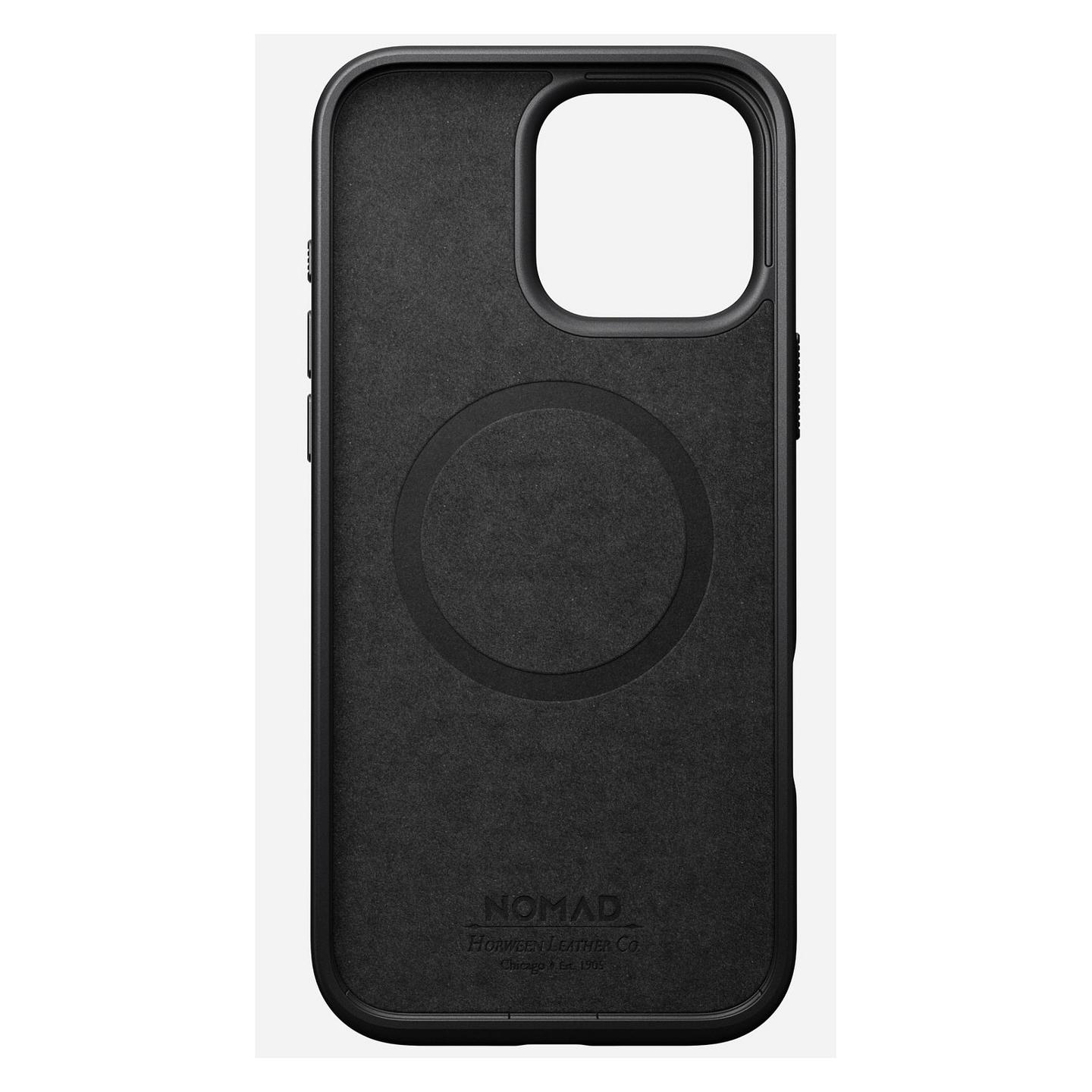 Aksesorë për telefon Nomad / Leather Case / Apple iPhone 16 Pro Max - Zezë - 6