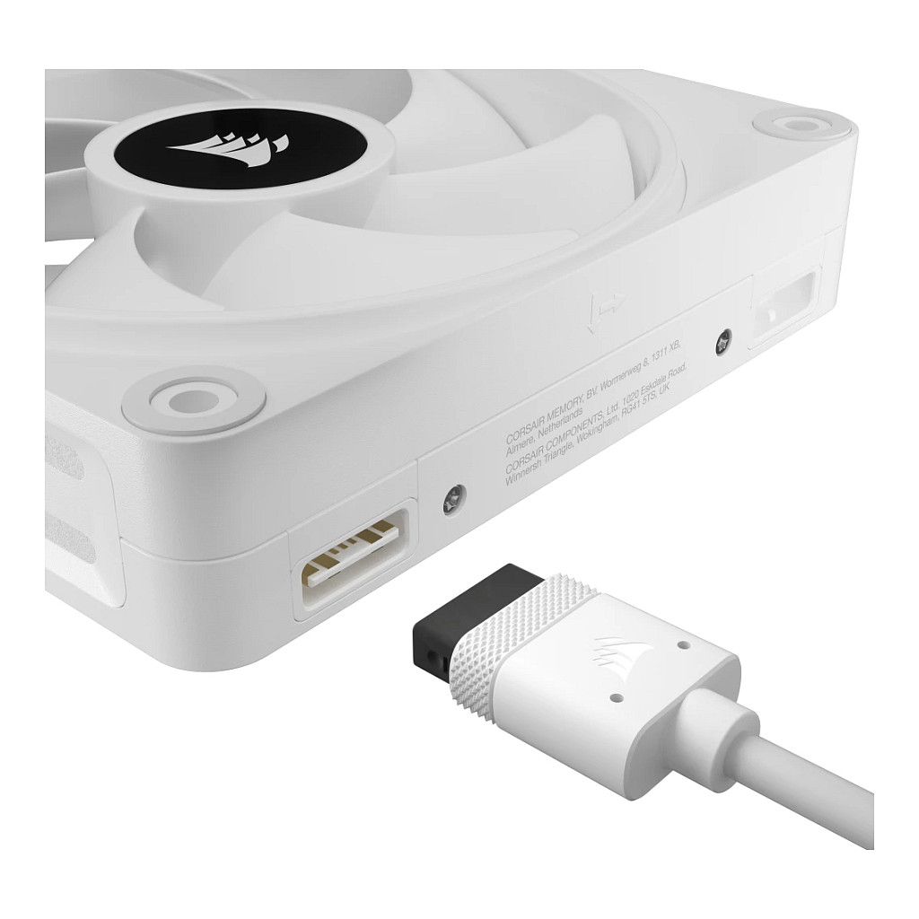 Ftohës për Kasë Corsair iCUE LINK QX120 / 120mm / 400-2400 RPM / RGB / PWM – Bardhë - 3
