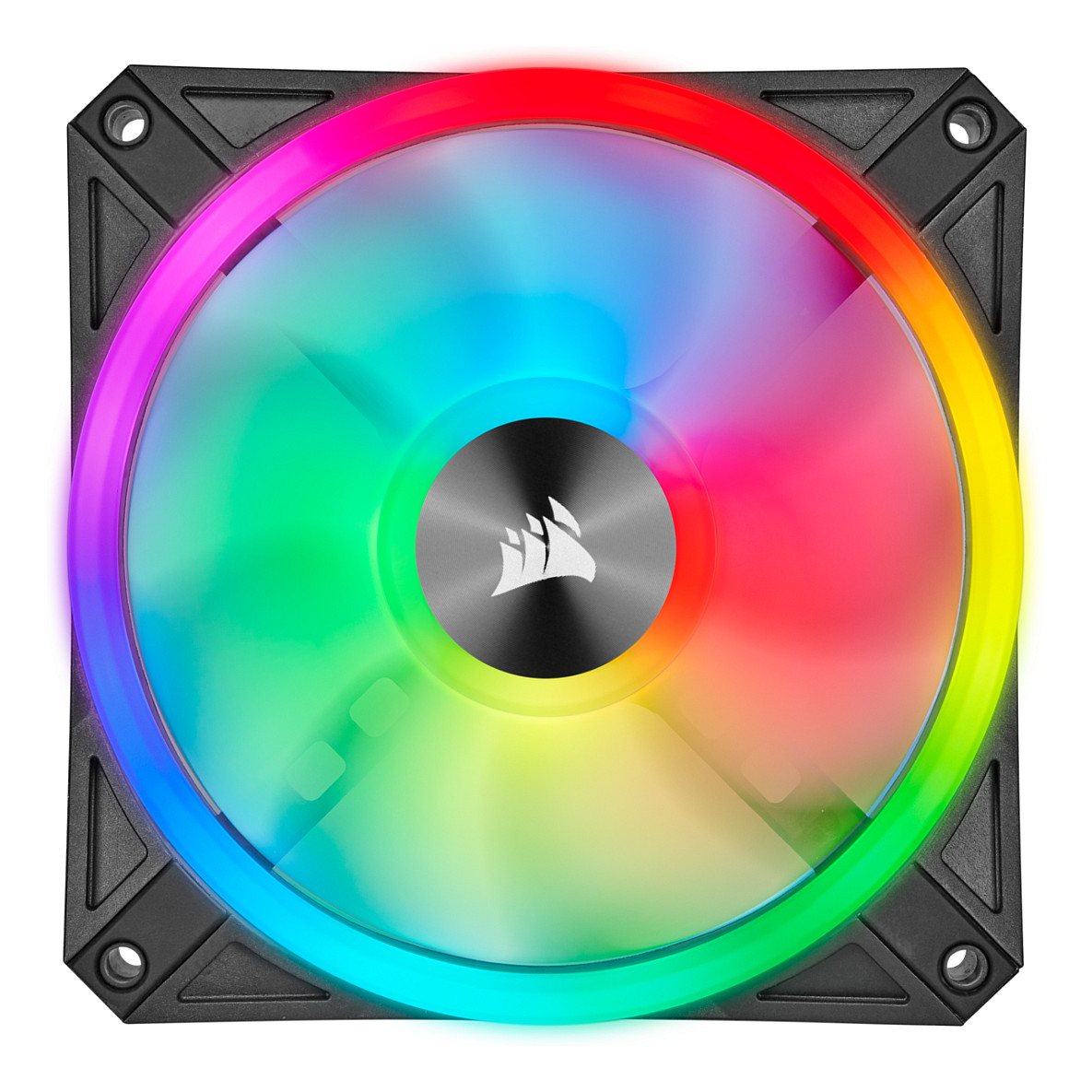 Ftohës për Kasë Corsair iCUE QL140 RGB / 140mm / 550-1250 RPM / RGB / PWM / 2-Pack – Zezë - 3