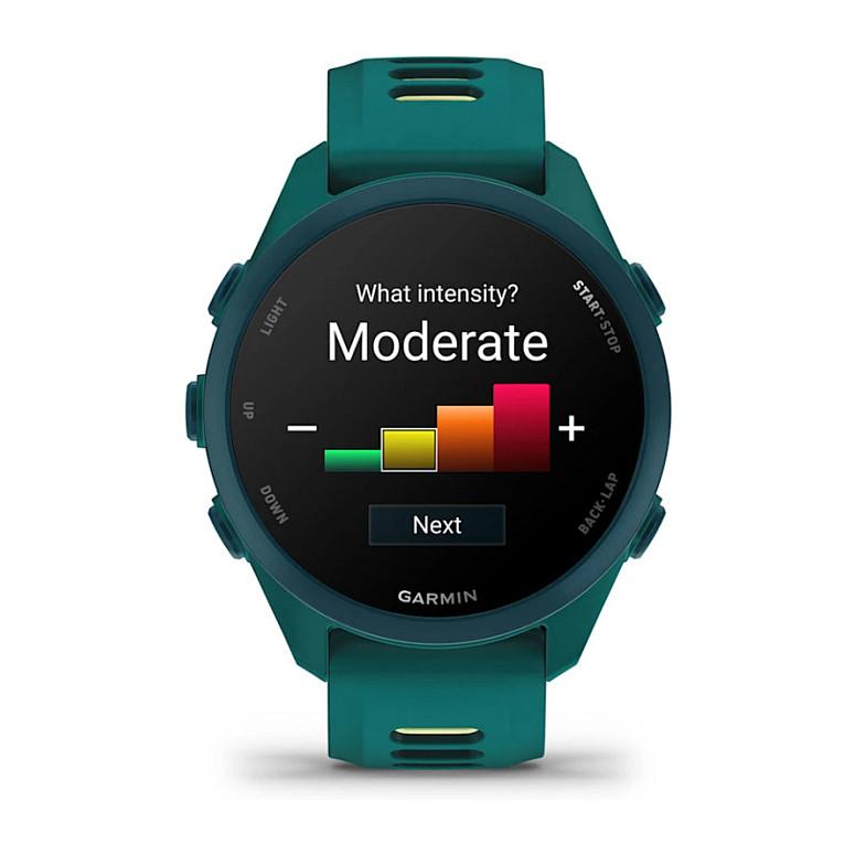 Orë e mençur Garmin Forerunner 170 Music, 42.6mm, 1.2", AMOLED, GPS, Muzikë – Gjelbër/Verdhë - 4