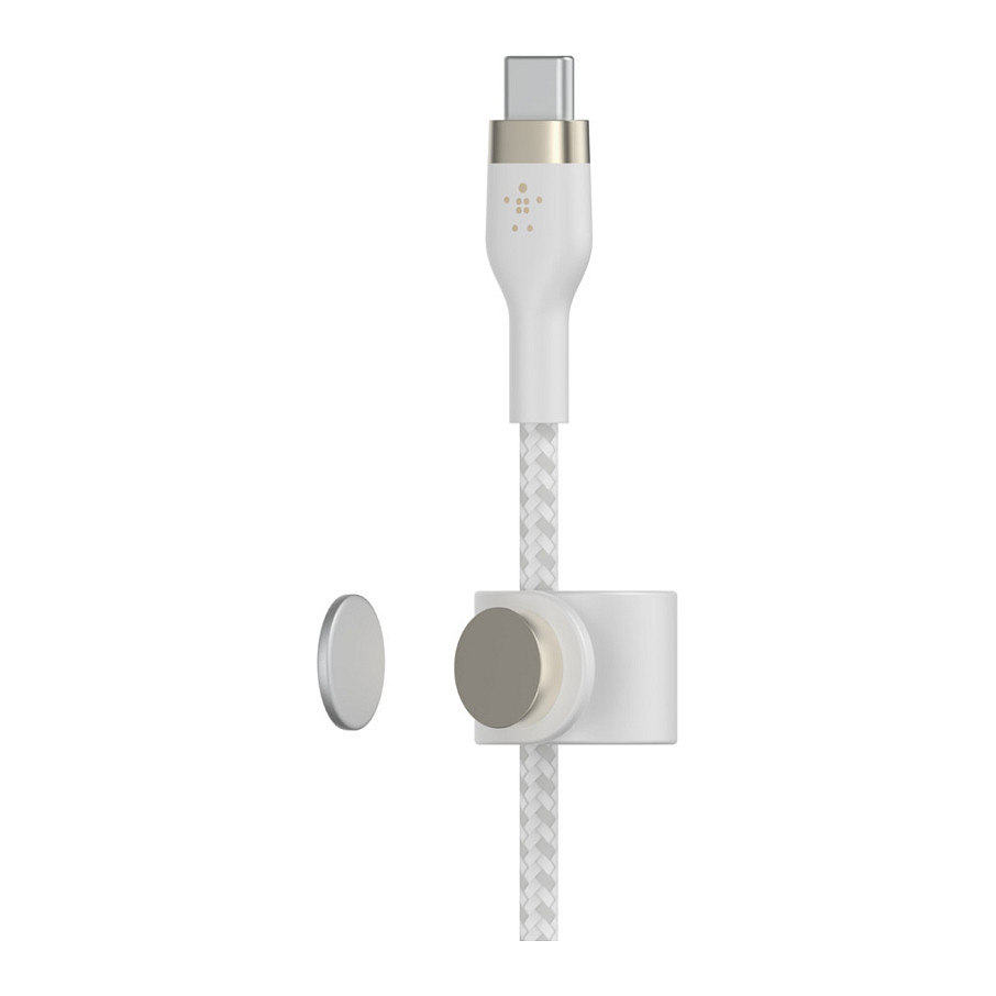 Kabllo Belkin BOOST↑CHARGE PRO Flex / USB-C → USB-C / USB 2.0 / 1m – Bardhë - 5