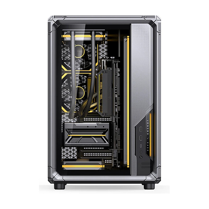 Kasë PC JONSBO X400 / Midi Tower / ATX / Back-Connect / Tempered Glass - Gri - 4