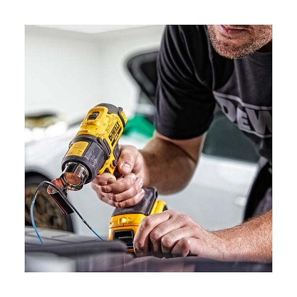 Pistoletë Termike me Bateri DeWALT DCE530N-XJ, 18V, 290–530°C, 109–190L/min - Zezë/Verdhë - 9