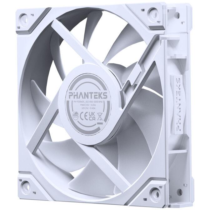 Ftohës për Kasë Phanteks M25G2-120 Reverse / 120mm / 2000 RPM / PWM / D-RGB – Bardhë - 2