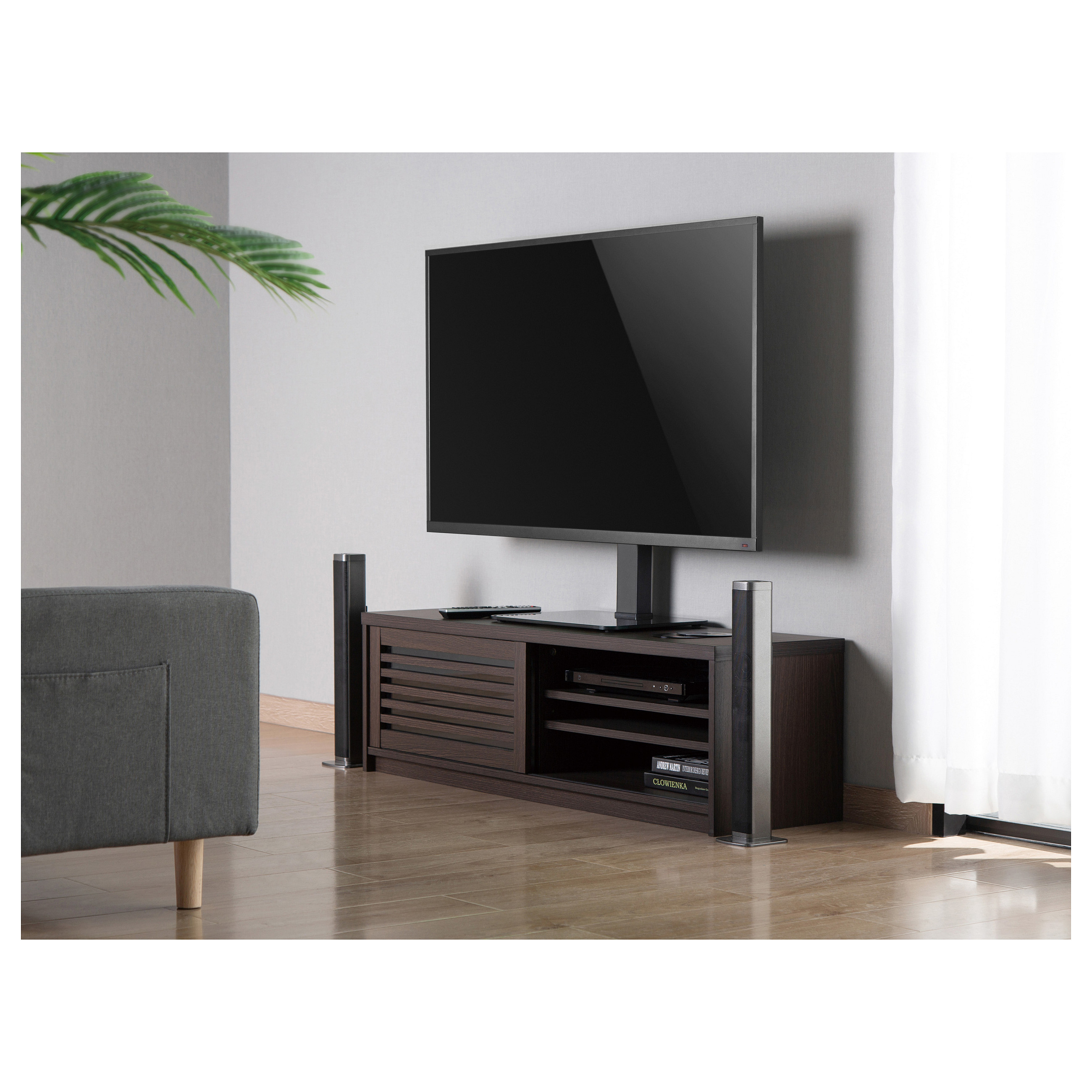 Mbajtëse për TV EQUIP / 37″–70″ / deri në 40 kg / Lartësi e rregullueshme / e Rrotullueshme - Zezë - 7