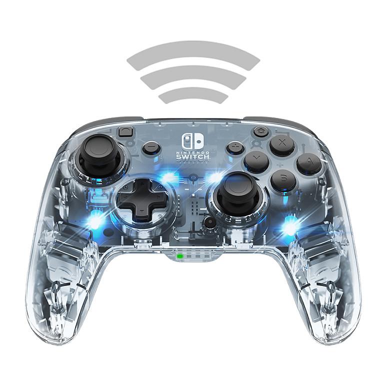 Kontroller për Nintendo Switch PDP Afterglow Prismatic / Wireless – Zezë/Transparente - 5