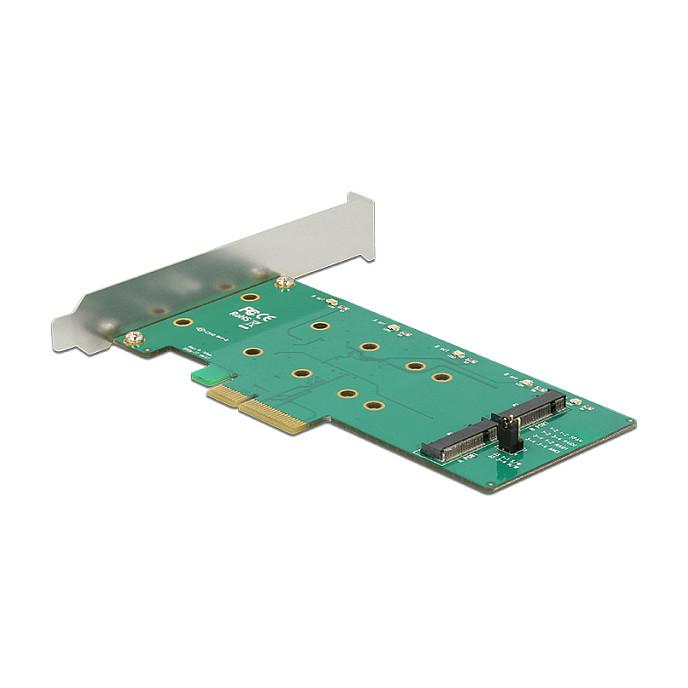 Kartë Zgjerimi PCI Express Delock 89536 / PCIe 2.0 x4 / 2x M.2 Key B SATA / RAID 0, 1, SPAN / Low Profile - 2