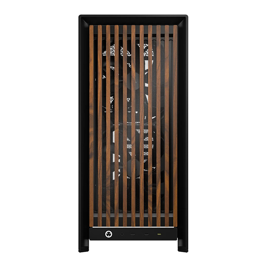 Kasë PC Corsair FRAME 5000D WOOD RS / Mid Tower / E-ATX / 2x 200mm + 1x 140mm Fan / Tempered Glass / Wood / 420mm Radiator - Zezë - 2