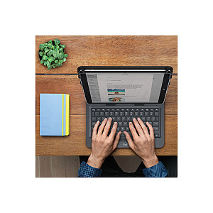 Tastierë për Tablet Logitech Universal Folio / 9–10" / Bluetooth 3.0 / AZERTY (FR) / 78 Taste / 4-Pikësh Grip / Mbajtëse Stilolapsi – Zezë - 18
