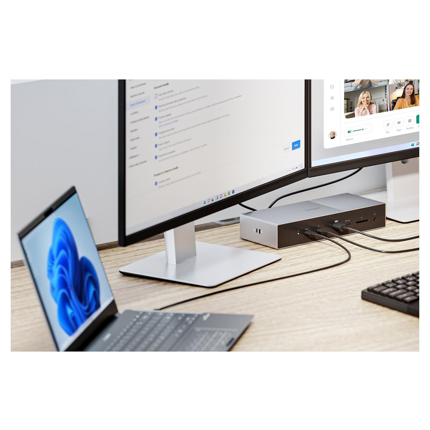 Docking Station Kensington SD5000T5 EQ, Thunderbolt 5, 3× Video, USB-A, USB-C, Gigabit Ethernet, SD, microSD, PD 140 W – Zezë, Gri - 18