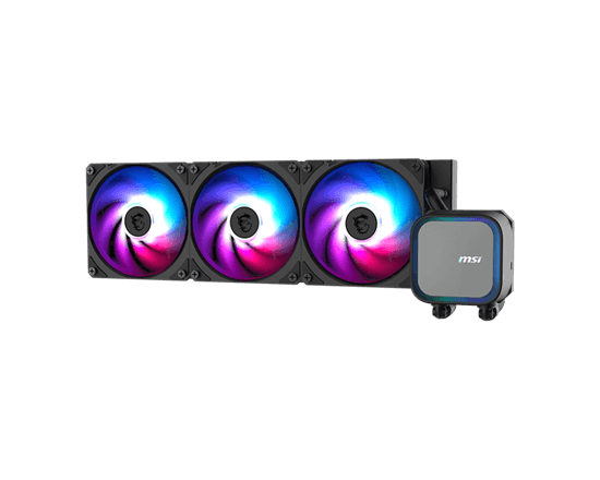 Ftohës për Procesor MSI MAG CORELIQUID A13 360 / AIO Liquid Cooler / 360mm Radiator / 3×120mm ARGB PWM Fans – Zezë - 3