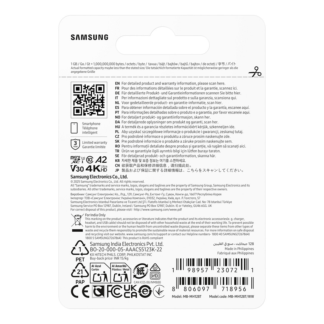 Kartë Memorie Samsung T9 / 128GB / MicroSDXC / UHS-I / U3 / V30 / 200MB/s - 5