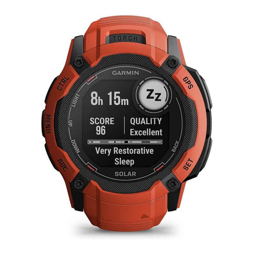Orë e Mençur Garmin Instinct 2X Solar, GPS Multi-Band, Karikim Solar, Fener LED, Garmin Pay, 10 ATM - Kuqe - 8