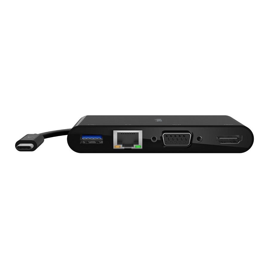 Adapter USB-C Belkin, Gigabit Ethernet, HDMI, VGA, USB-A - Zezë - 3