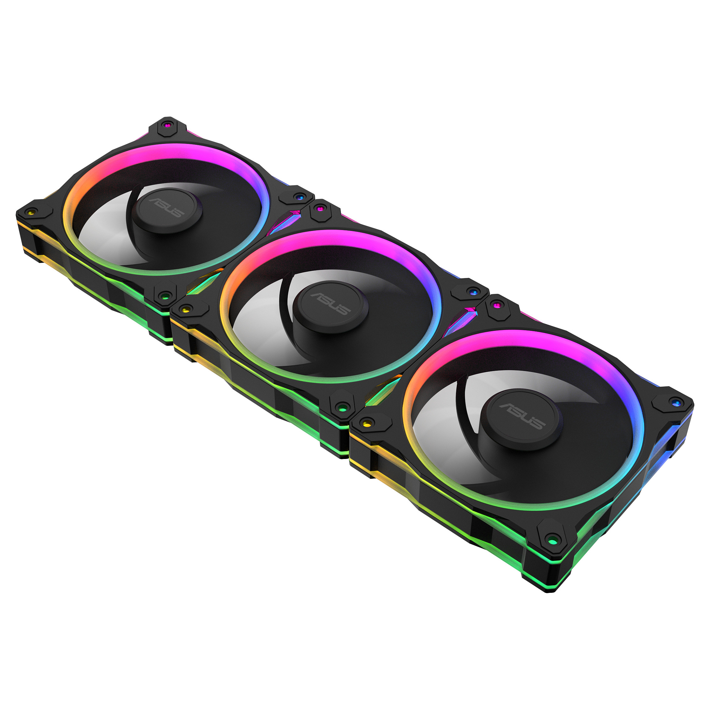 Ftohës për Kasë 120mm ASUS Prime MR120 ARGB Reverse 3-Pack – Zezë - 3