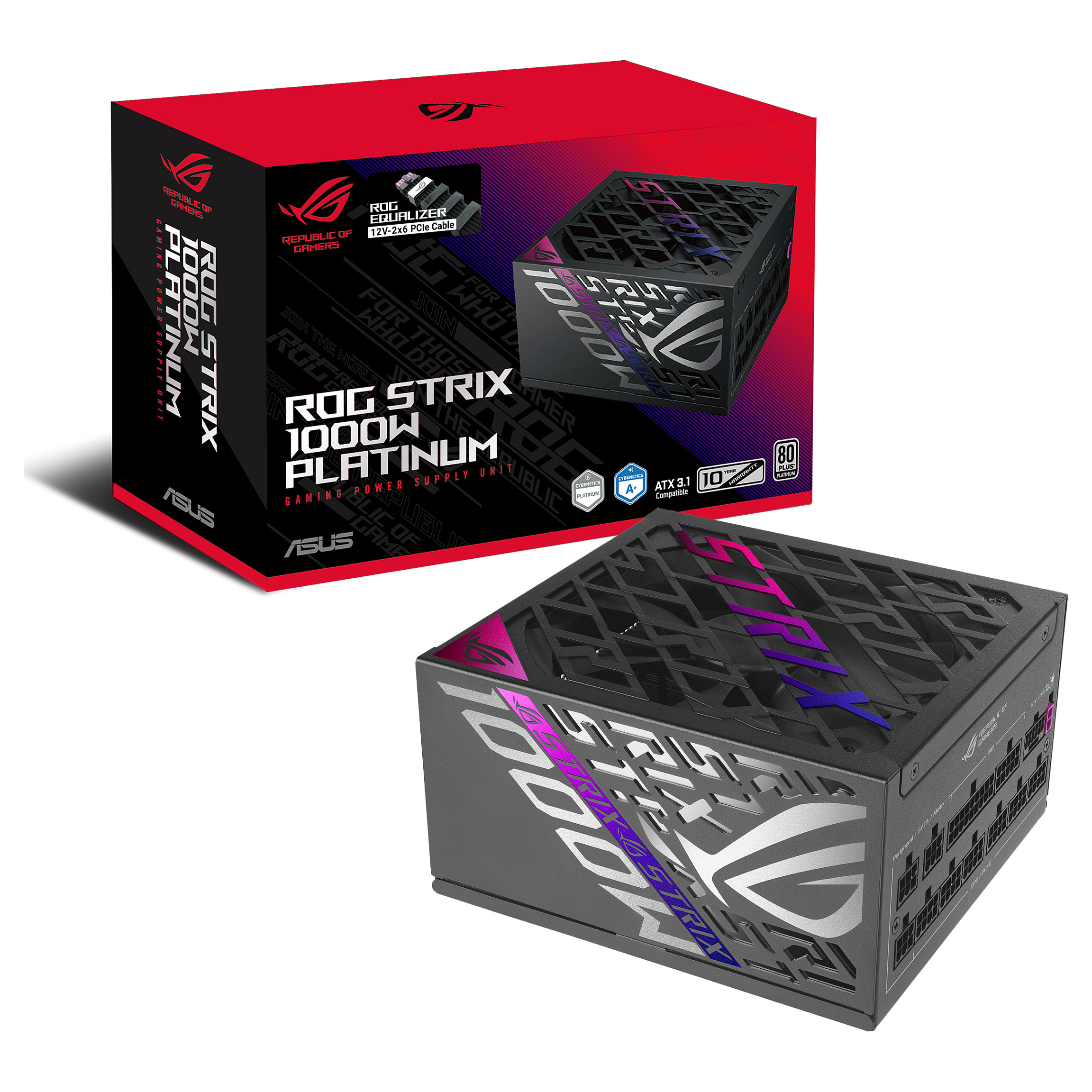 Furnizues Energjie ATX ASUS ROG Strix / 1000W / 80 PLUS Platinum / ATX 3.1 / PCIe 5.1 - Zezë - 15
