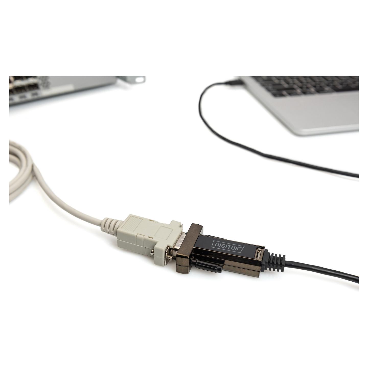 Adapter DIGITUS DA-70166, USB-C në RS-232, D-Sub 9-pin Mashkull, USB 2.0, 1 m – Zezë - 7