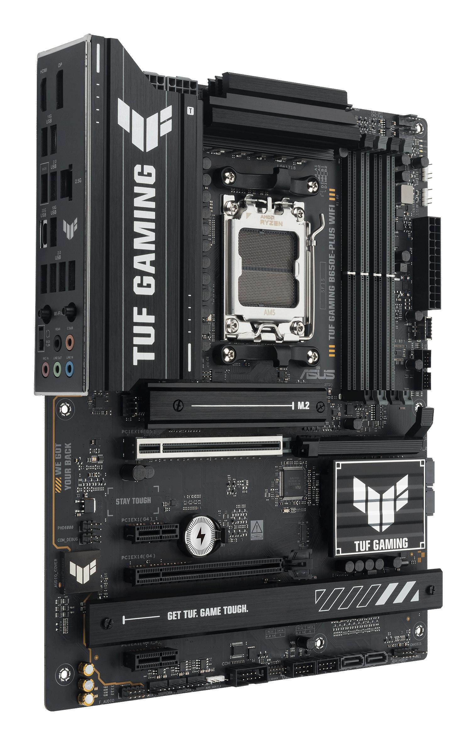 ASUS TUF GAMING B650E-PLUS WIFI – AMD B650, AM5, DDR5, Wi-Fi 6E, 2.5GbE, ATX - 4