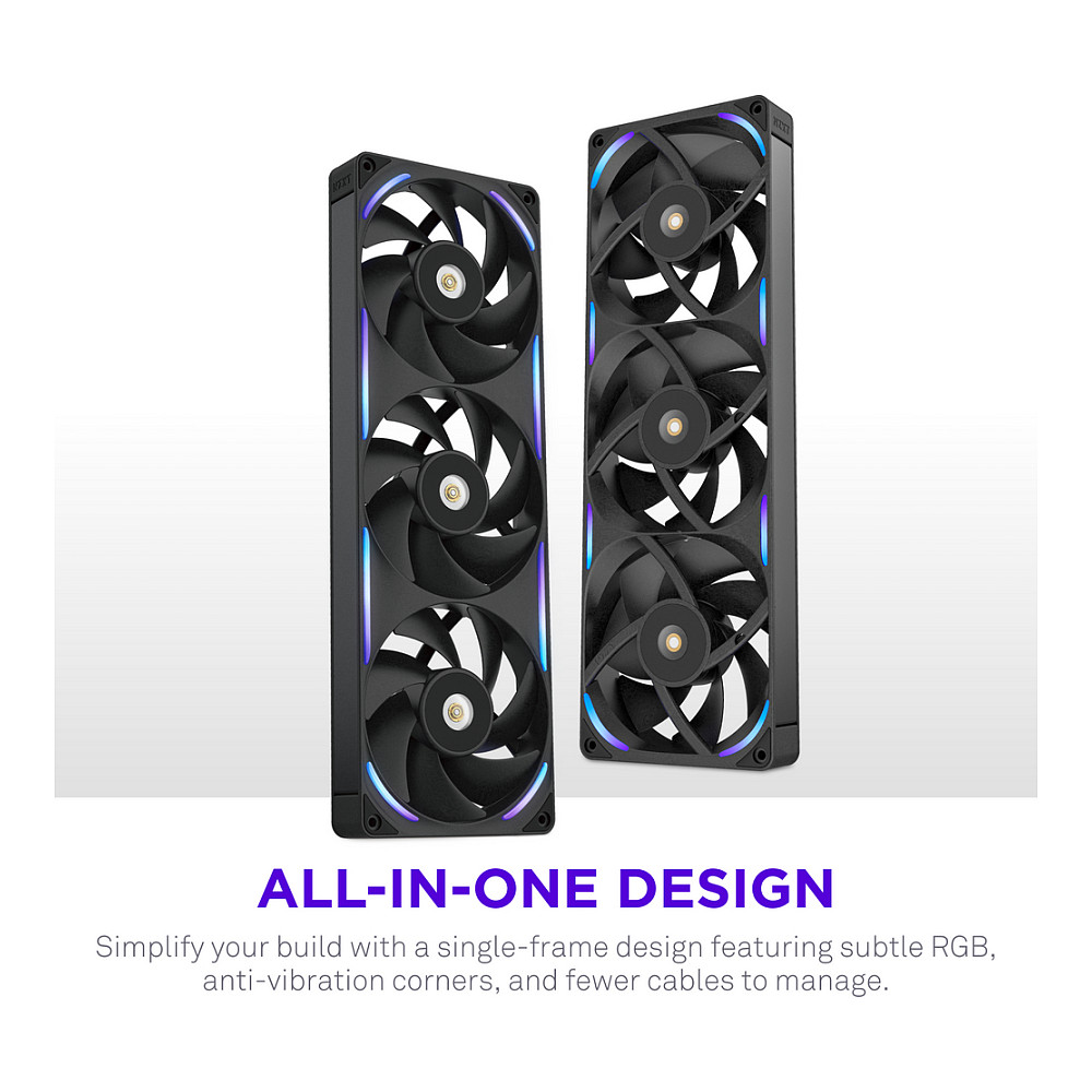 Ftohës për Kasë 360mm NZXT F360X RGB – Zezë - 10