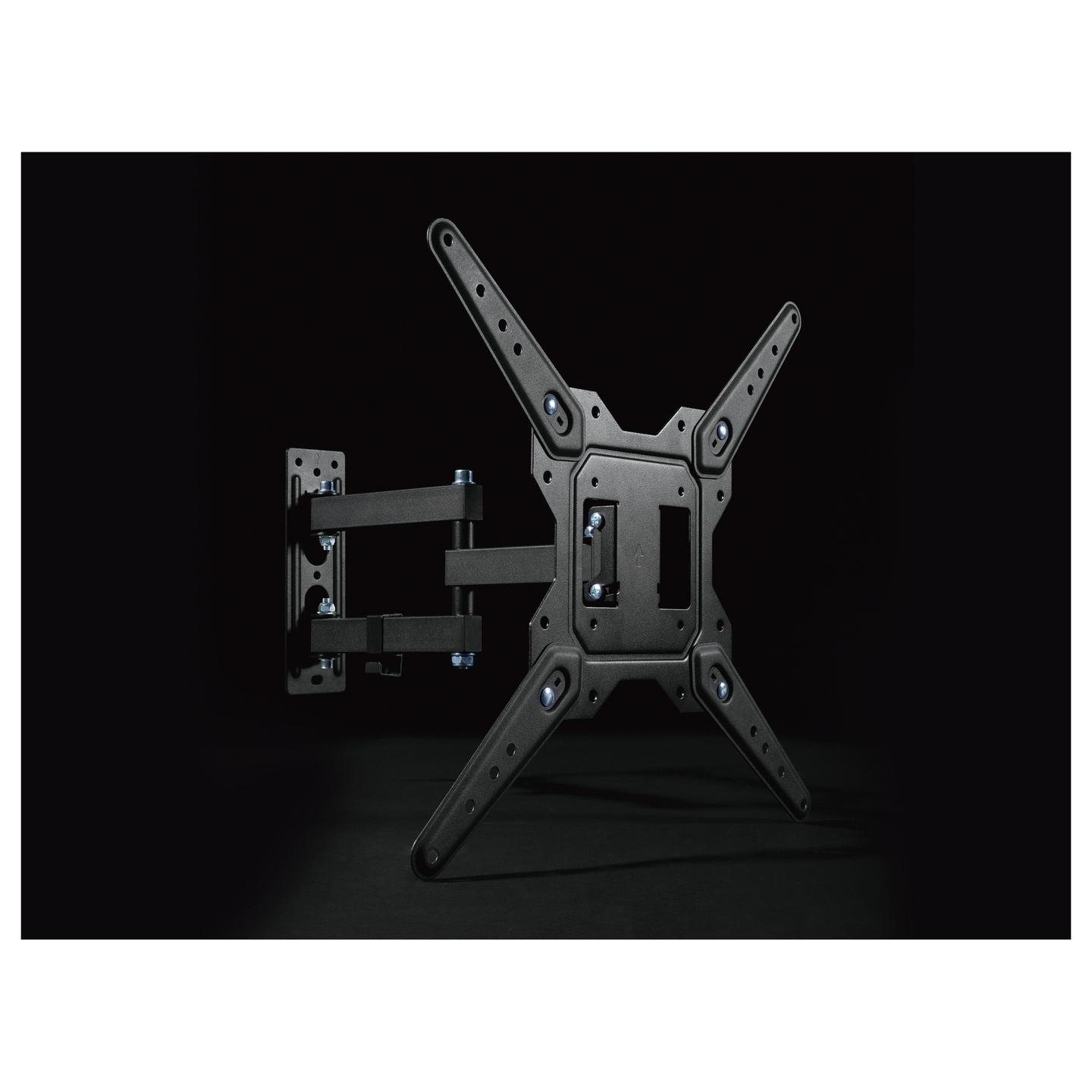 Mbajtëse Muri për TV Equip 650413 / 23"-55" / 30kg / Full Motion / Tilt -10° deri +3° / Swivel ±90° - Zezë - 11
