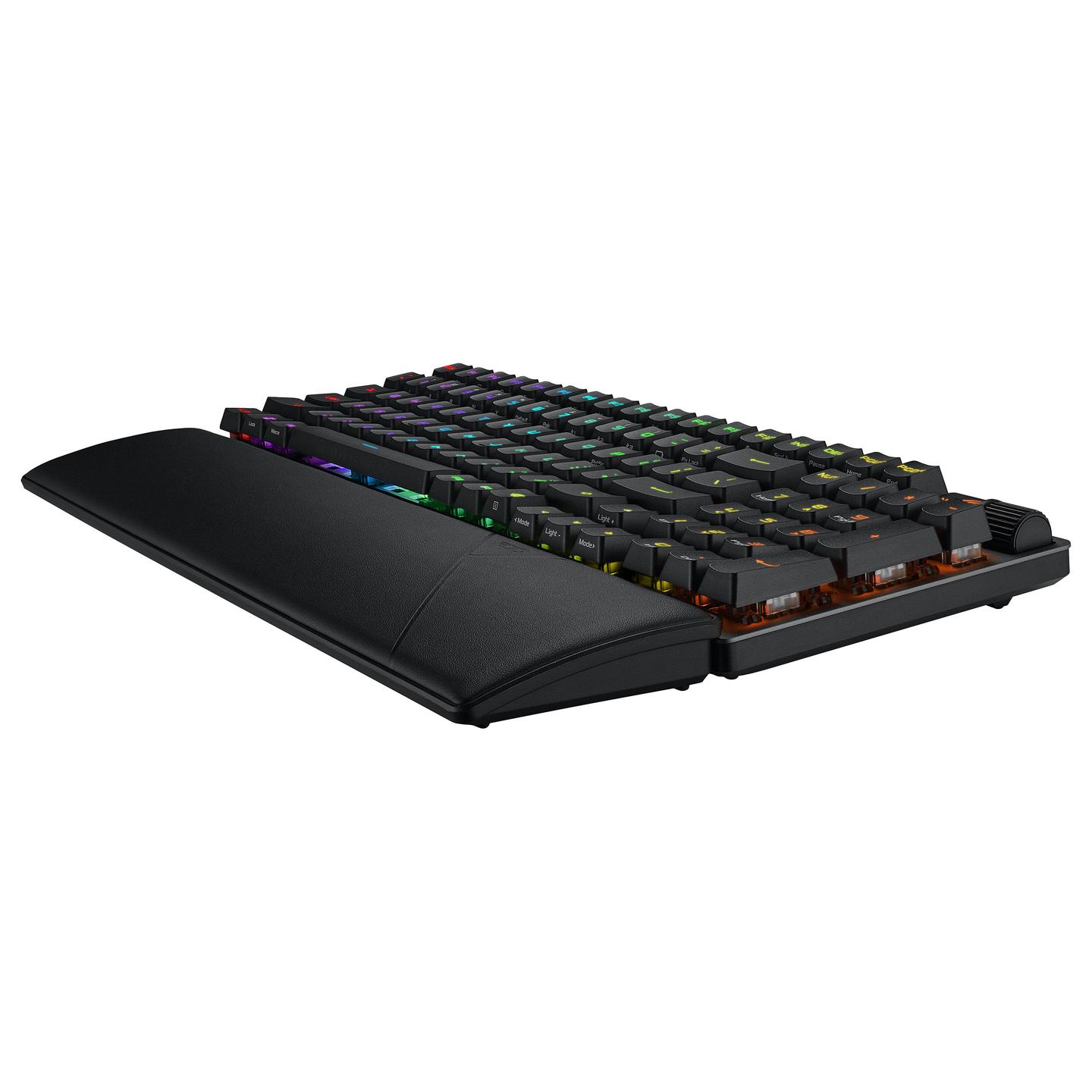 Tastierë Gaming ASUS ROG Strix Scope II 96 RX / Mekanike / Optical Switch (ROG RX Red) / Wired&Wireless / USB-C + Bluetooth+ RF 2.4GHz / Francez – Zezë - 8